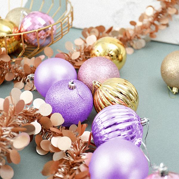 34 Pieces 4cm Shatterproof Christmas Ball Ornaments for Xtmas