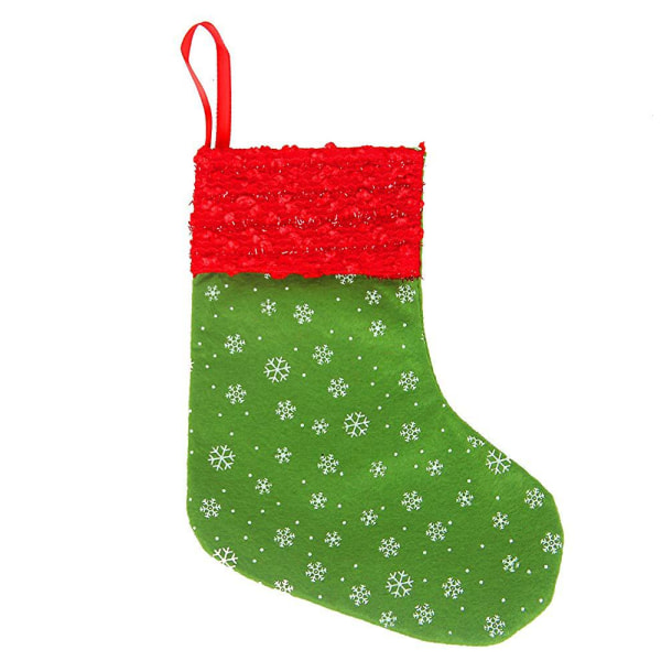 Mini Christmas Stockings ,Snowflake Printed Christmas sock, for