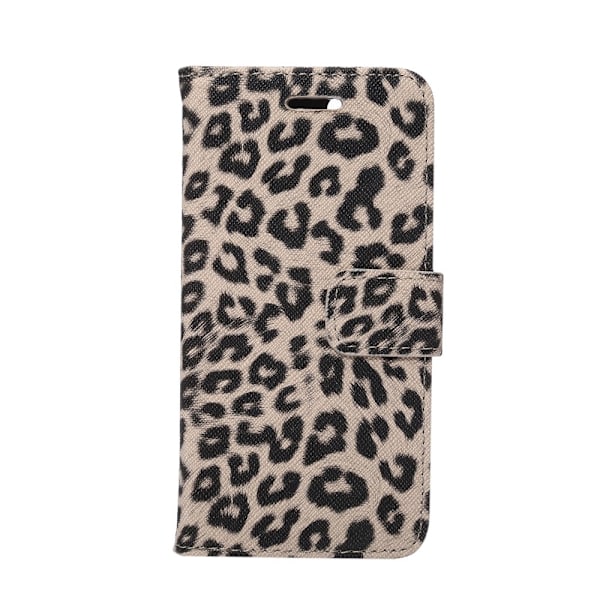 iPhone 7 / iPhone 8 / SE Plånboksfodral / Fodral Leopard Grå - Svart Svart