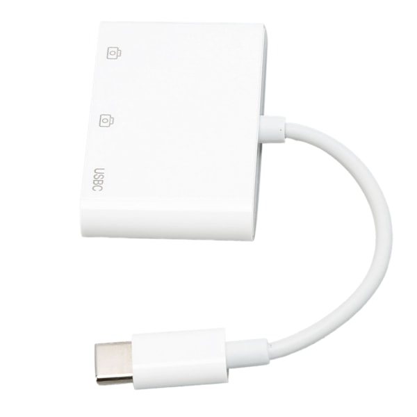 Effektiv Adapter för iPhone iPad, Multifunktionell OTG-Hubb med Höghastighetsöverföring, 3 i 1 USB-HUBB för Snabb Dataöverföring och Varierad Lagring