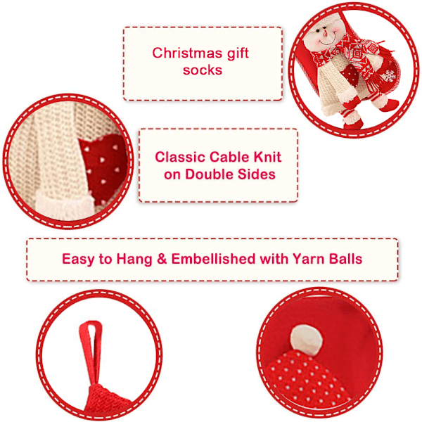 Christmas Stocking Christmas Fireplace Hanging Stockings for