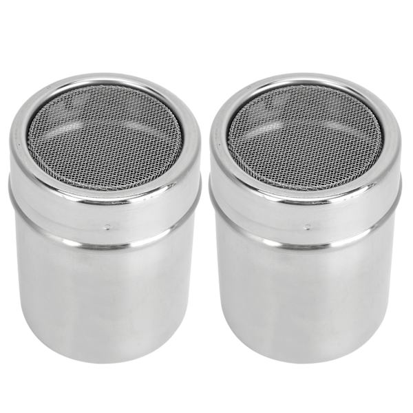 2 st pulverdoserare 304 rostfritt stål kaffesugarpeppar