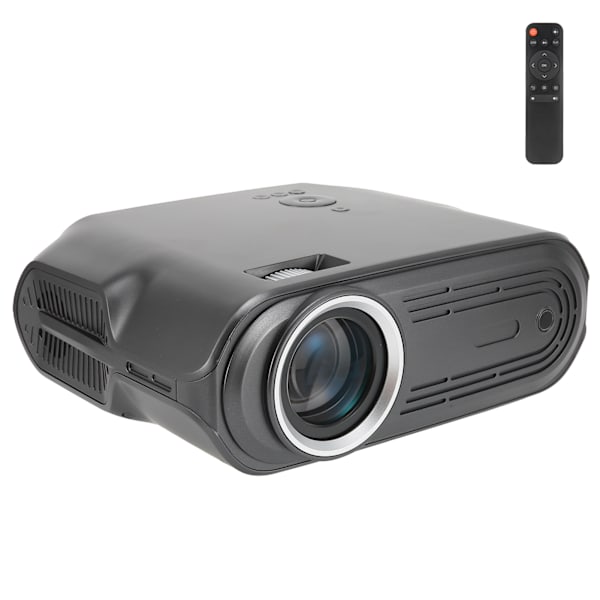 Mini Projektor Pärlgrå U70 Hemprojektor Stödjer 1080P Uppspelning för Filmer PC TV Spänning 100‑240VUS Kontakt