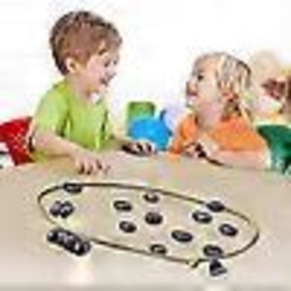 Magnetiskt Schackspel - Magnetiskt Brädspel - Roligt Magnetiskt Brädspel - Pusselstrategispel - Julgåva till Barn
