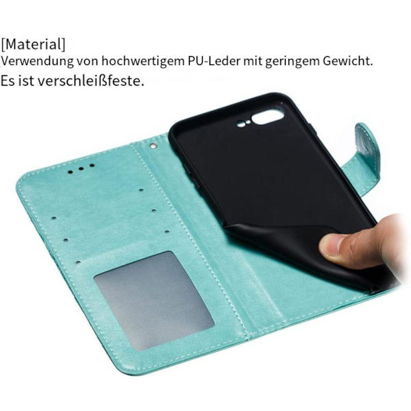 Fodral för iPhone 7/8/SE iPhone 2020, plånboksfodral med kortfack