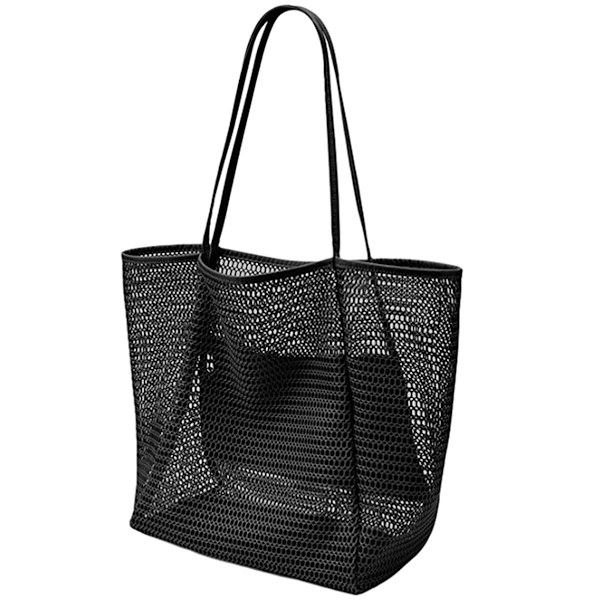 Mesh Strandväska för kvinnor Axelväska Stor Tote Bag
