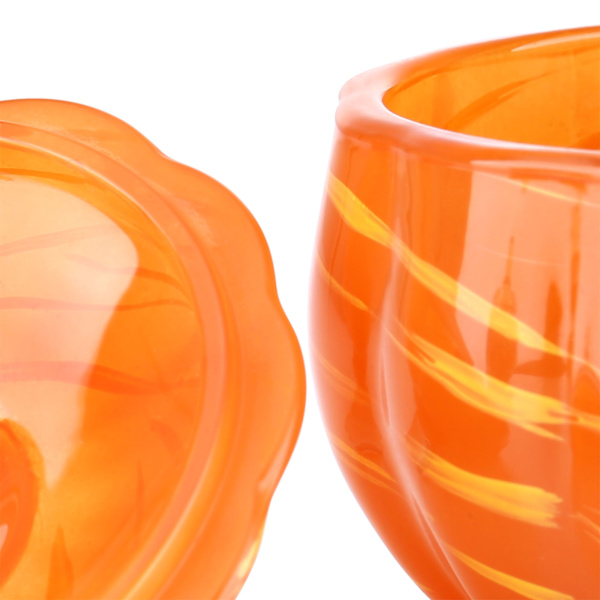 [通拓商品]Tooarts Glas Pumpa Burk Godisburk Multifunktionell Förvaringsburk Skrivbordsförvaring Bröllopsdekoration Hushållsprodukt Halloweenpresent