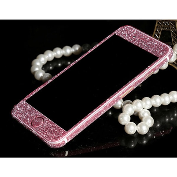 iPhone 6/6 Glittrigt klister-skydd Rosa