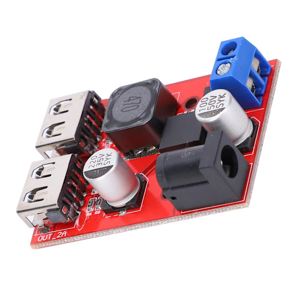 Buck-modul 9V/12V/36V till 5V Justerbar Reglerad Strömförsörjningsmodul 3A för Bil Laddning
