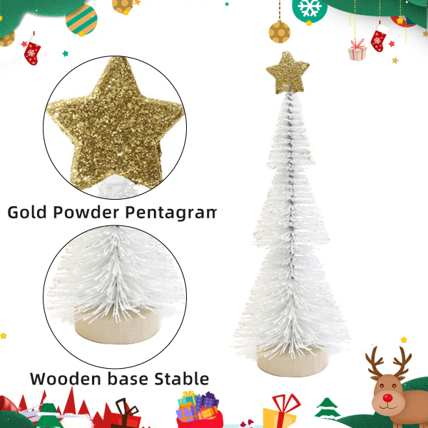 Mini Artificial Christmas Trees Decorations Star Christmas