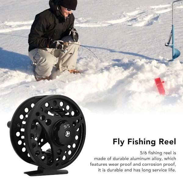 Angler's Delight, 5/6wt Rulle med Ergonomisk Knoppdesign för Bred Användning i Sötvatten
