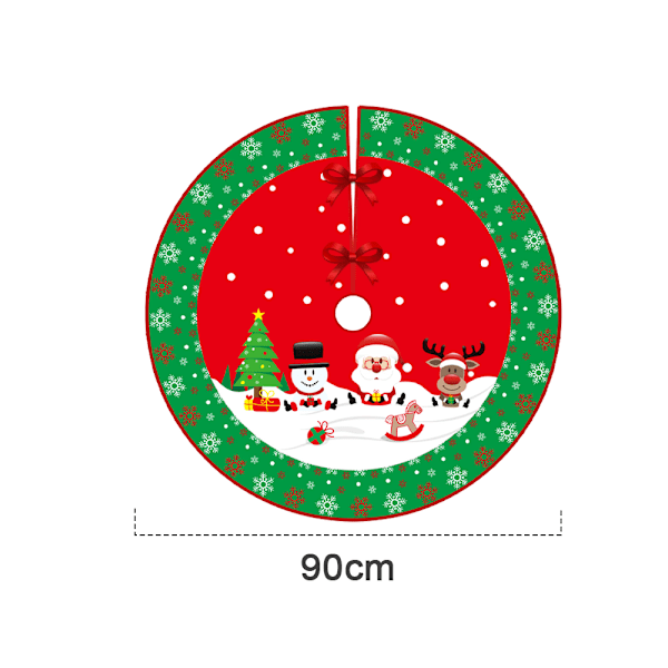 Merry Christmas Tree Skirt , Rustic Home Decorations New Year