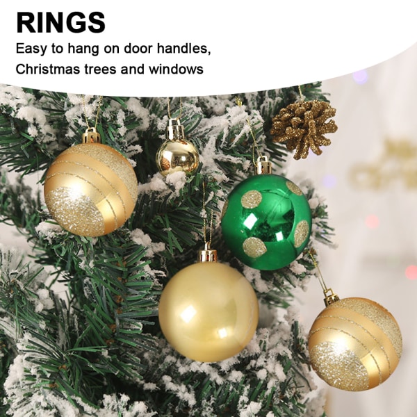 Christmas Balls Ornaments for Xmas Tree，Christmas Tree