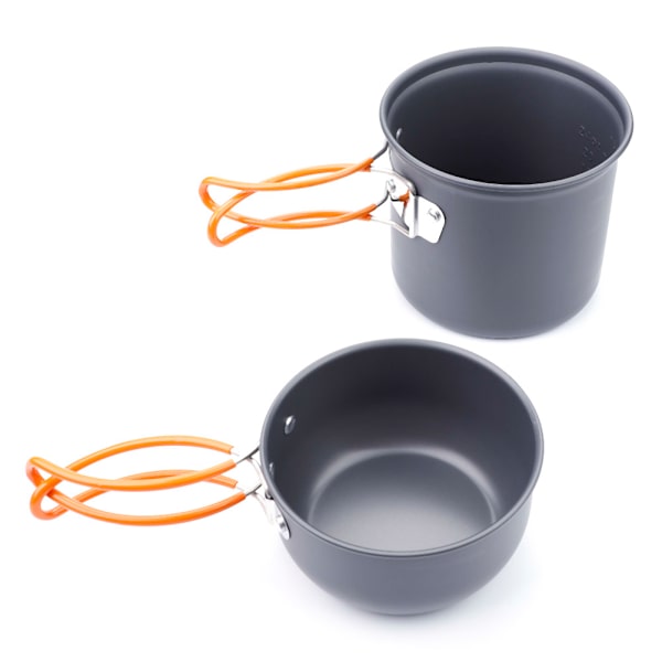 2-pack bärbar utomhus camping picknick köksredskap