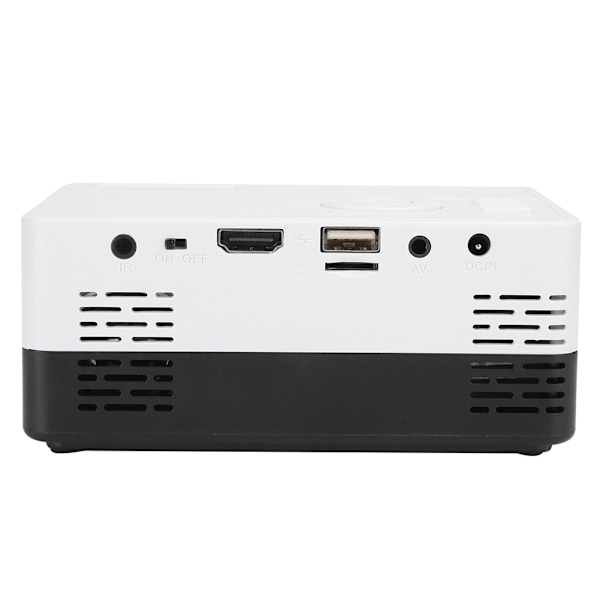 1080p Full High Definition Portabel Mini Projektor Smart Hemmabio Svart Vit 100‑240VAU Kontakt