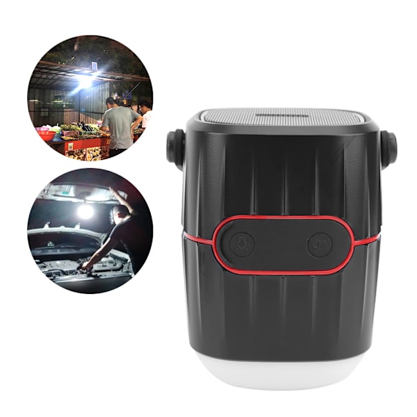 USB-laddningsbar vattentät LED-campinglampa Bluetooth