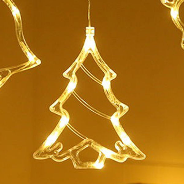 Christmas Window Decoration Lights, Sucker Window Hanging