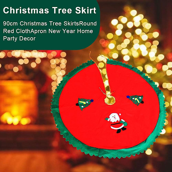 Weihnachtsbaumdecke,90 cm Weihnachtsbaum Röcke, Rund, für