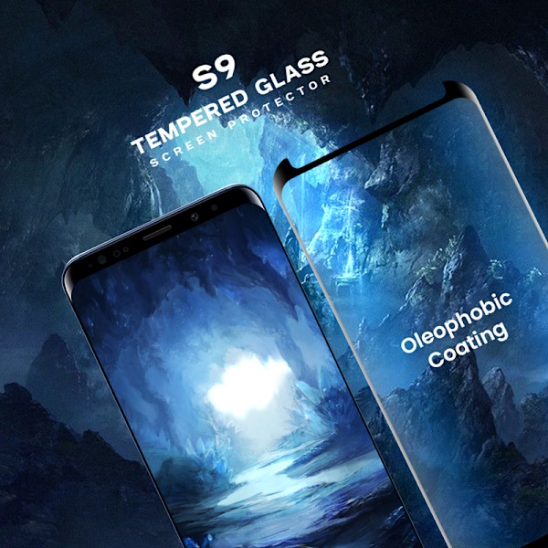Samsung Galaxy S9 - Härdat glas-9H Super kvalitet 3D Skärmskydd
