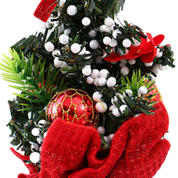1pcs Mini Christmas Decoration 20cm Tree with Ornaments