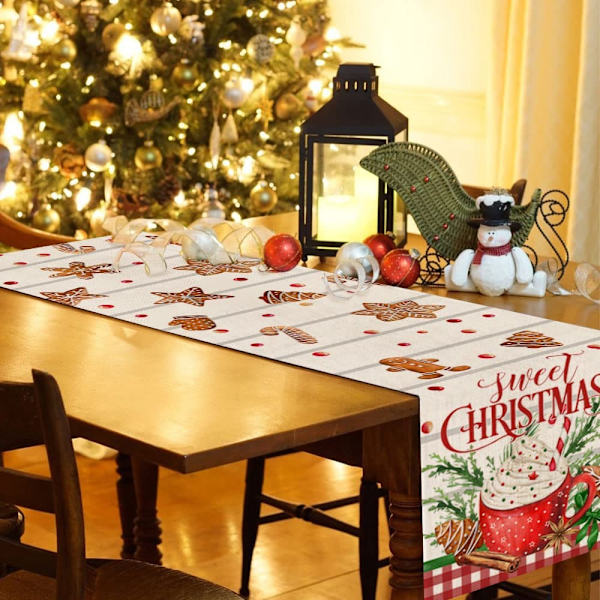 Christmas table flag, linen table  mat, Christmas decoration