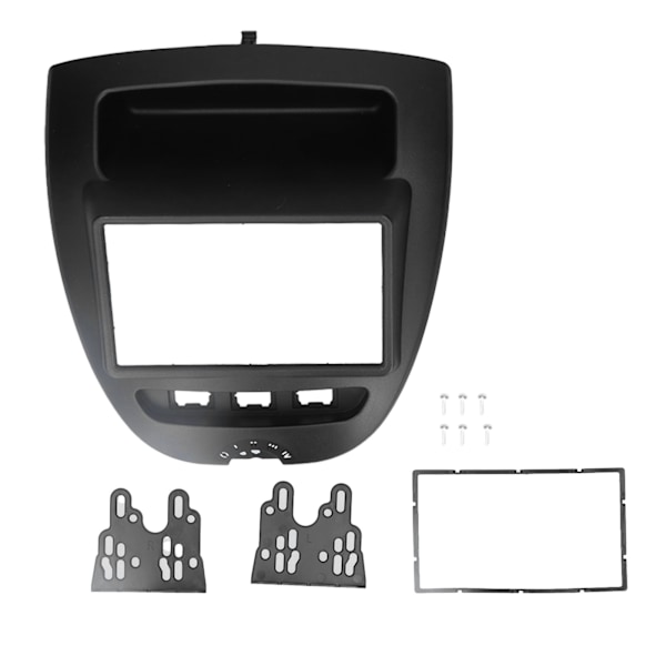 2‑DIN Instrumentbräda Kit Bilradio Stereo Fascia Inredning Modifikation Passar för CITROEN C1 2005-2014