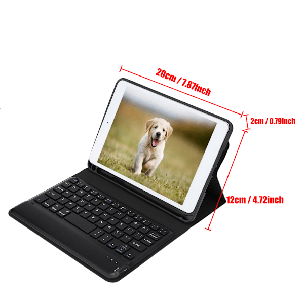 Tablet PC Trådlöst Bluetooth Tangentbord Ställ Fodral Skydd Passar iPad Mini 4/5