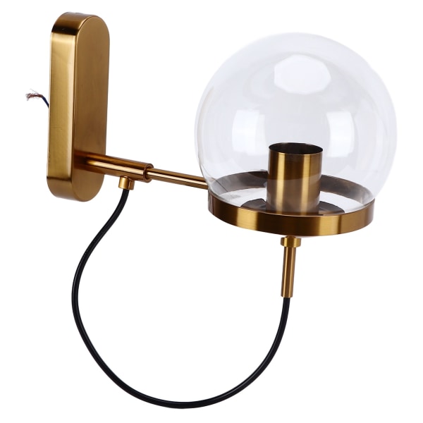 Vägglampa blåsningsteknik Transparent mjuk belysning Modedesign Glaskula lampa 110‑220V