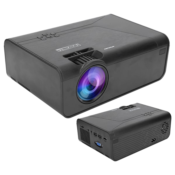 1080P Portabel Projektor LED 4200 LM Synkroniseringsdisplay WiFi Stöd för USB / HD / AV / VGA Samma Skärm 110‑240VAU Kontakt