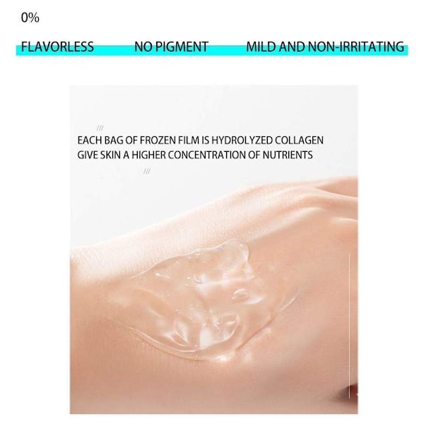 Icke-irriterande Anti-Aging Kollagen Ansiktsmasker, Uppljusande & Återfuktande Ansiktsbehandling för Djup Återfuktning & Förbättrad Elasticitet (20 st)