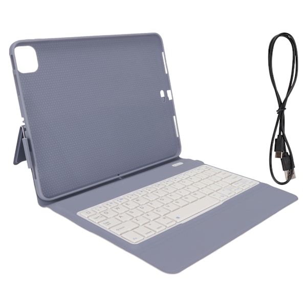 Avtagbart tangentbordsfodral för iPad 11:e 10:e generationen, Smart Trackpad Silikon Bakgrundsbelyst Trådlöst Avtagbart Folio Tangentbordsfodral för iPad 11-tum