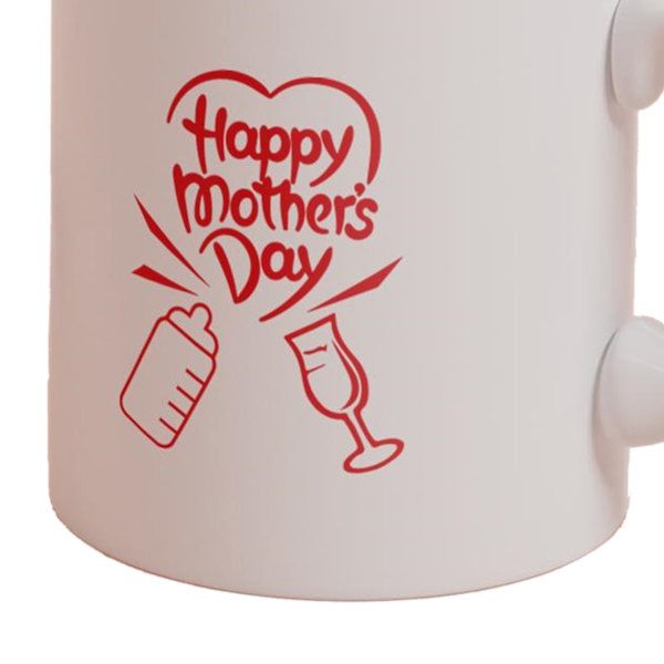Keramisk mugg Happy Fatherwis Day tema Keramik Kaffe kopp för