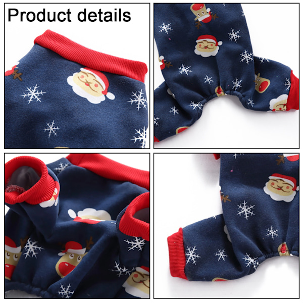 Christmas pet costume cat dog clothing, snowflake puppy hoodie
