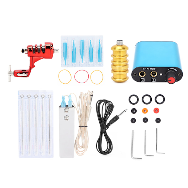 Tatuering Set Professionell Coil Tatuering Maskin Liner Shader Nål Kit Tillbehör Verktygsset US Kontakt