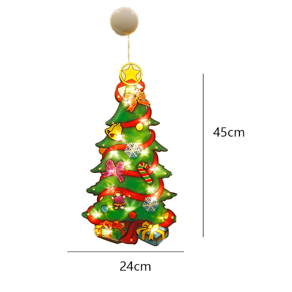 Christmas Window Decor Lights, Sucker Window Hanging Light