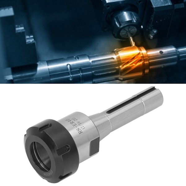Fräsverktygshållare R8-gänga 7/16 Dragstång 8000RPM 40CR Hög Hårdhet Precisa Kolvchuckhållare