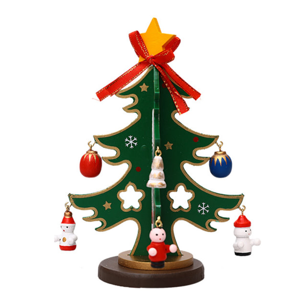 Funny Desktop Wooden Christmas Tree Decor Christmas Toy Set