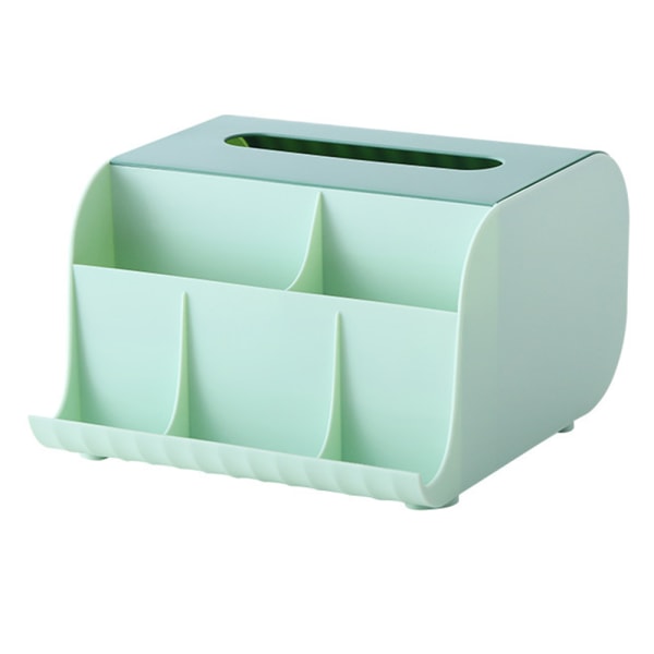 Tissue Box Hållare & Tablet Stand Organizer för sovrum & skrivbord
