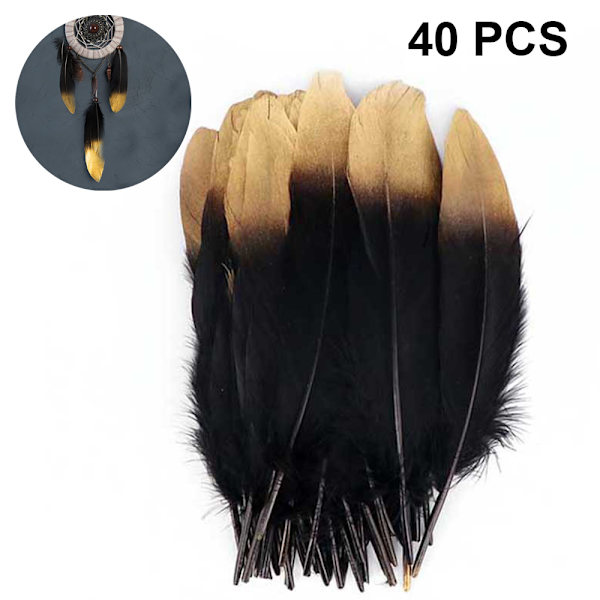 40Pcs 4 Style Natural Goose Feathers Clothing Accessories for