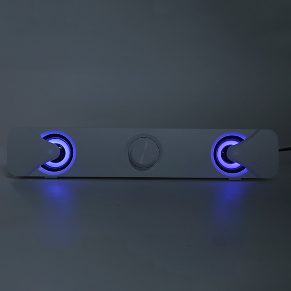 SADA V‑110 Trådbunden Tung Bas Hem Soundbar Skrivbord Liten Subwoofer Högtalare Vit