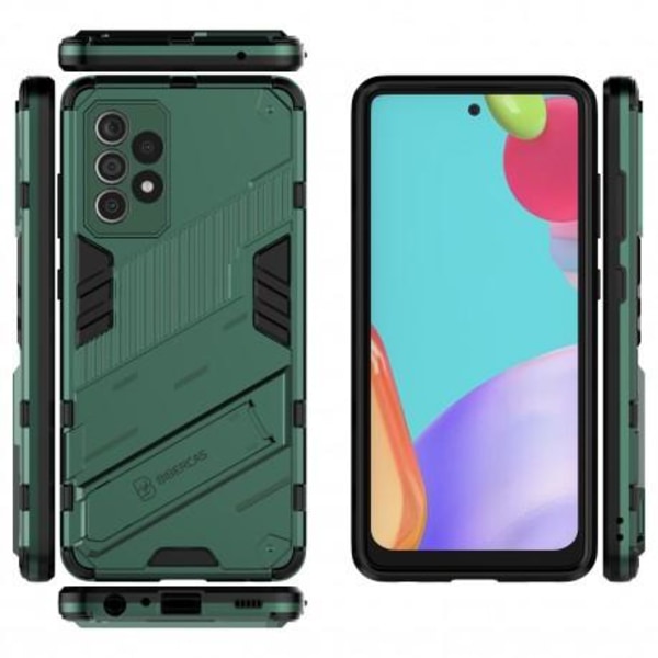 Samsung A52/A52s 4G/5G Stöttåligt Skal med Kickstand ThinArmor® V2 Mörkgrön