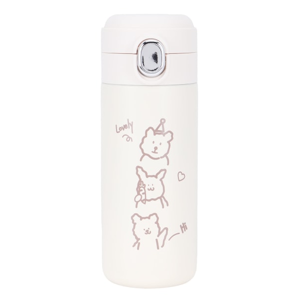 Tecknad stil vakuumflaska flaskkopp Bärbar söt björn