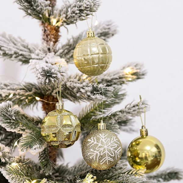 Christmas Balls Ornaments for Xmas Tree 24ct 2.36"/60mm