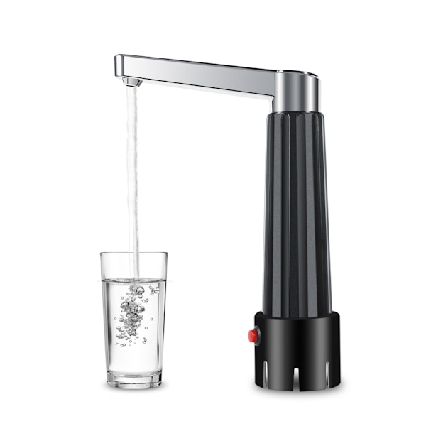 Bärbar Vattendispenser, USB-laddningsbar Automatisk Dricksvattenpump för 5 Gallon & Universalflaskor, Säkert Material ABS-skal Livsmedelsgodkänd Silikon