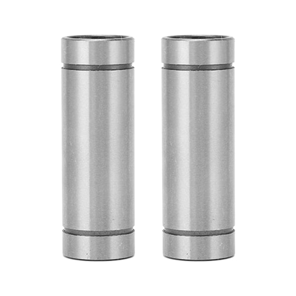 2 st Cylinder Linear Motion Kullagers Nickelpläterad Yta Linjär Skena Guide Tillbehör för 3D-skrivare