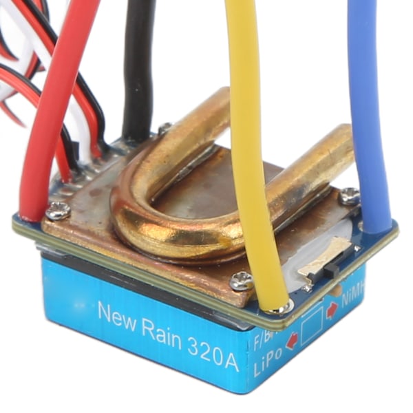 Avancerad borstad fartregulator, 480A ESC med integrerad kondensatormodul för 1/10 RC-fordon