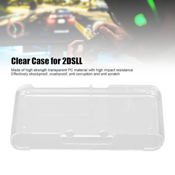 Kristallklart Design Skyddsfodral, Högkvalitativt Material Transparent Hårt Skal Maximalt Skydd för Nintendo 3DS XL LL (Inte Kompatibelt med New)