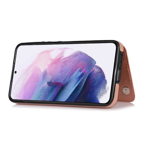 Samsung S23 FE Stöttåligt Skal Korthållare 3-FACK Flippr V2 - Rosegold