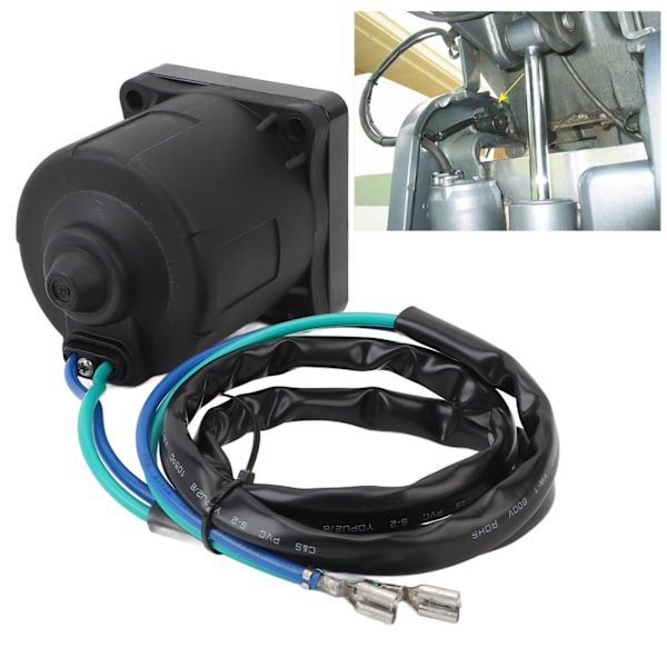 Trim Tilt Motor 434495 Kablar Perfekt Tätning Utombords Trim Tilt Motor för 50 70 90 115 till 225 HK Utombordare 12V