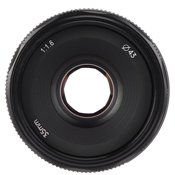NEWYI 35MM F1.6 för M4/3-fattning Stor Bländare Objektiv för GH3/GH4/Olympus E‑M5 Mark II Kamerahus